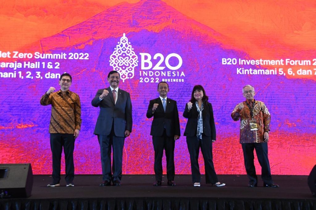 KADIN Indonesia menggelar acara Joint Opening Indonesia Net Zero Summit 2022 & B20