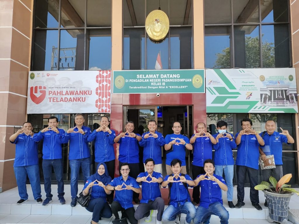 Sahuti Arahan Ketum AHY, DPC Partai Demokrat Padang Sidempuan Serahkan Surat Permohonan Perlindungan Hukum ke PN