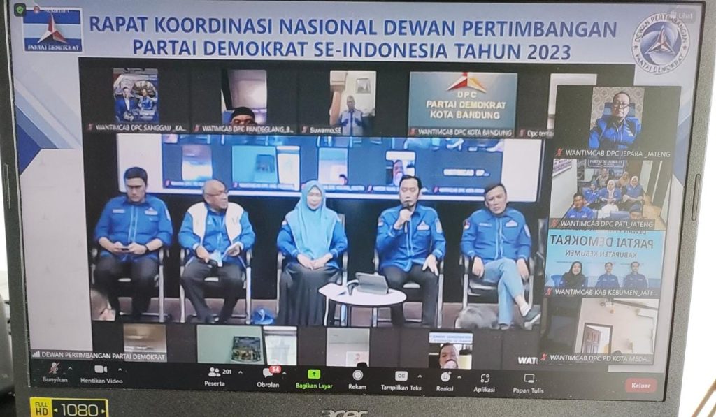 DPC Partai Demokrat Kota Padang sidempuan Hadiri RAKORNAS Dewan Pertimbangan Cabang secara Daring
