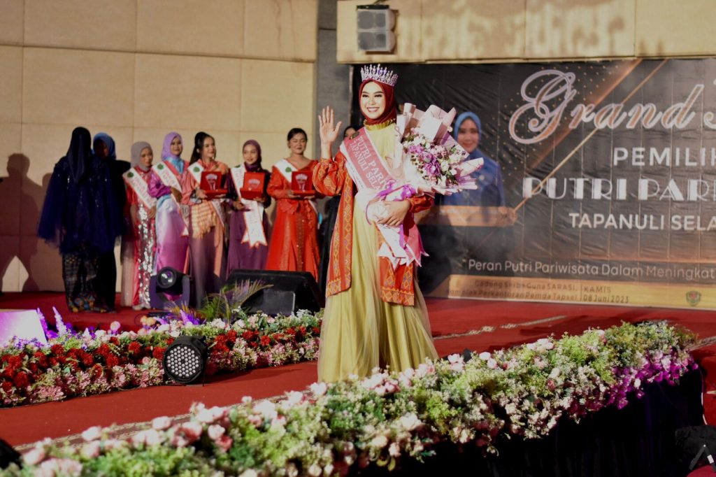 Sonia Yulia Devi Harahap, S.I.Kom Terpilih menjadi Putri Pariwisata Tapsel tahun 2023